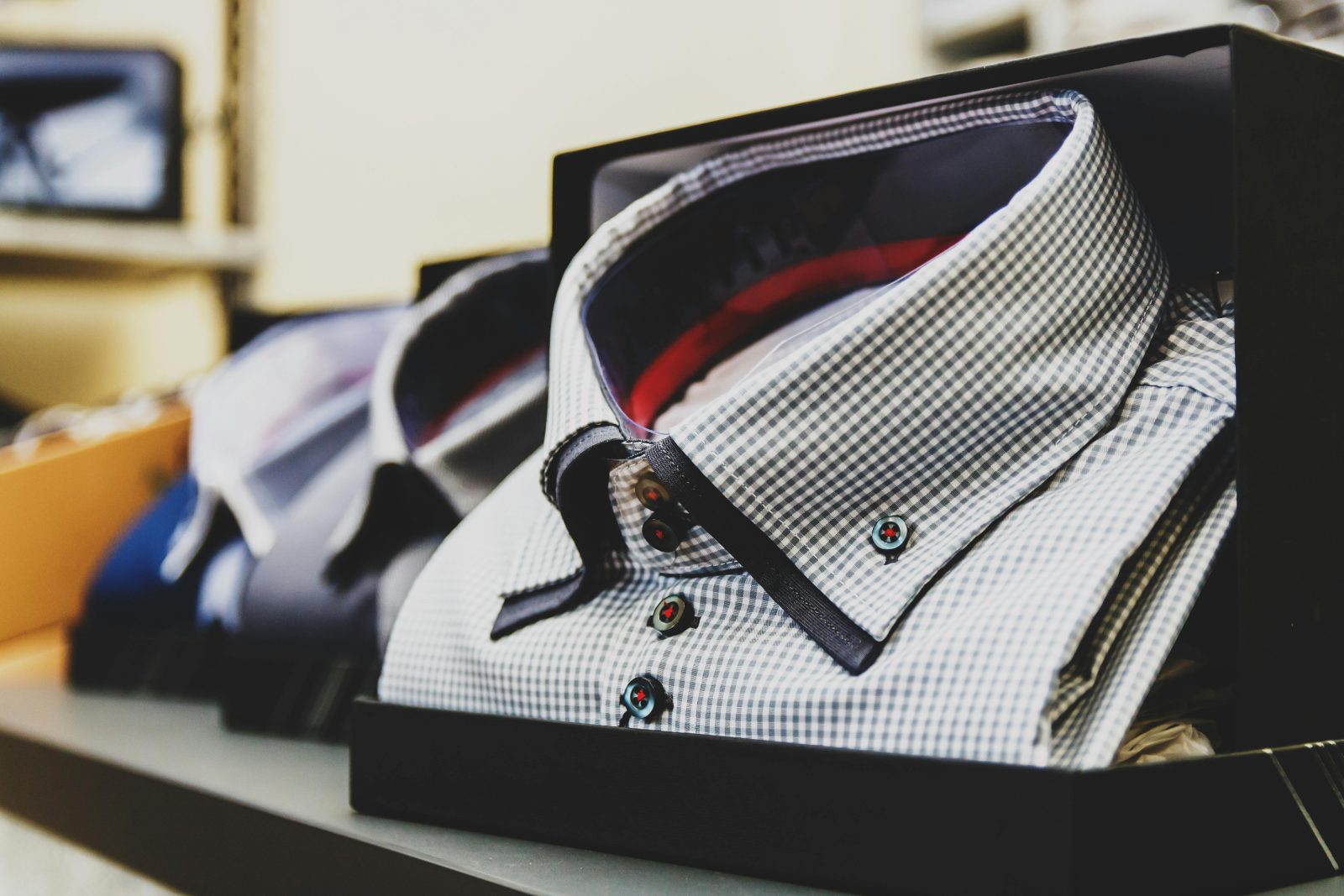 Tailored luxury menswear shirts in premium presentation packaging